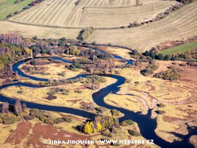 Meandry Vltavy před Lipnem u Nové Pece /J734