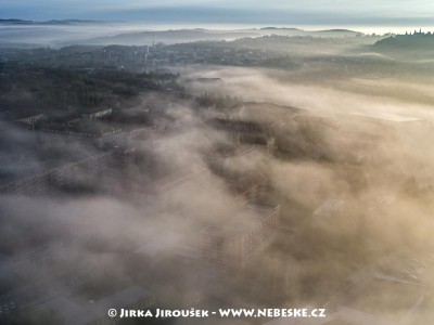 Nová Příbram a Svatá Hora na obzoru /J876