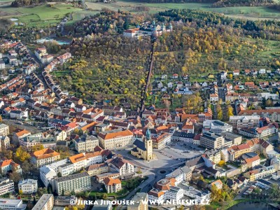 Náměstí T.G.Masaryka a Svatá Hora /J909