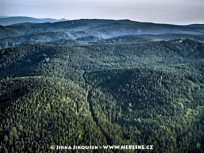 Jizerské hory mezi Libercem a Bedřichovem, Malinový vrch /J339