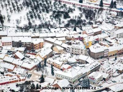 Příbram zasněžená /J941