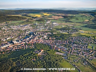 Příbram pohledem na západ /J956