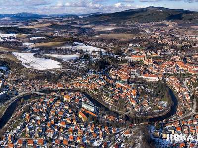 Český Krumlov – zimní panorama /J1069