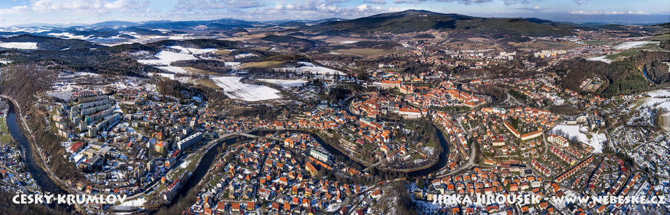 Český Krumlov – zimní panorama /J1069
