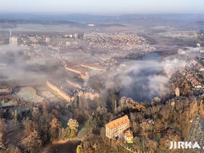 Dobříš – podzimní panorama /J1071