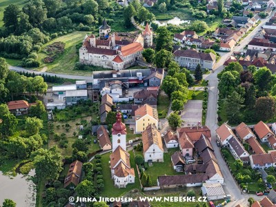 Červená Řečice – zámek a kostel /J1170