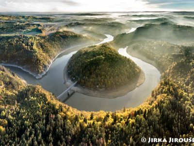 Dyje a hrad Bítov a zřícenina Cornštejn J1630