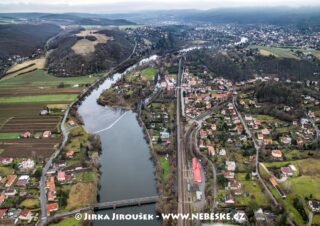 Zadní Třebaň a řeka Berounka J4028