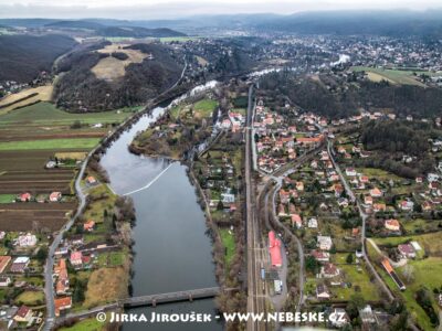 Zadní Třebaň a řeka Berounka J4028