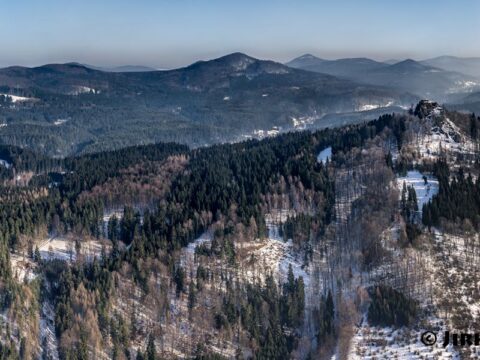 Lužické hory zimní panorama J5335