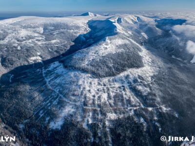 Krkonoše zimní panorama Špindlerův Mlýn J5334
