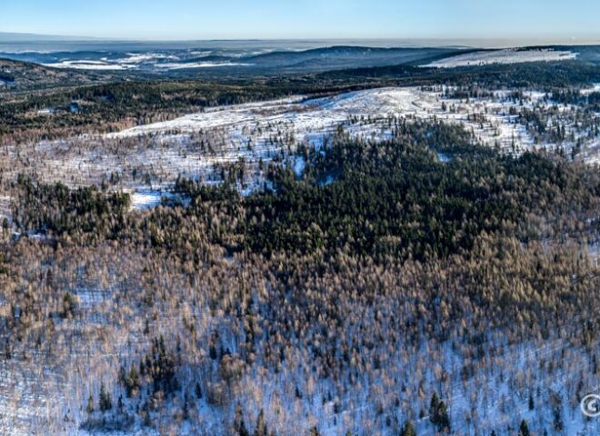 Panorama zima Brdy Jordán 2017 J5688