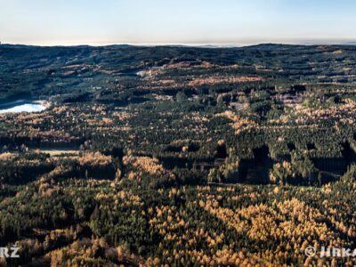 Podzimní panorama Brdy Pilská a Lázská nádrž 2020 J5689